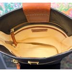 Dooney & Bourke EUC Leather Raleigh Roxy Navy Bucket Bag Photo 5