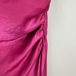 House of Harlow 1960 Satin Midi Slip Dress Women Medium Pink Slit Cocktail Party Photo 7