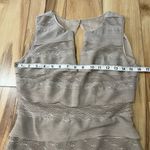 BCBG MaxAzria Fionna Champagne Tiered Lace Illusion Cocktail Party Dress Sz 0 Photo 1