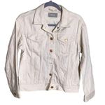 Everlane Jean Jacket Women Sz Small , Off White Jean jacket , Denim Jacket EUC Photo 0
