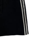 Alice + Olivia Good High-Rise Mini Skirt Crystal Stripes Denim Black Size 26 Photo 4