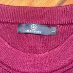 Lillusory oversized burgundy sweater top shirt woman’s large Red Photo 2