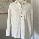 ZARA Cute White Button Up Long Sleeve Shirt Photo 0
