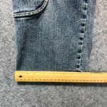 Y2K Women's Cargo Capri Jeans Size 7/8 Low Rise Distressed Pockets‎ USA Blue Photo 4