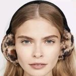 Hat Attack NWT Leopard Black Faux Fur Cozy Luxe Winter Earmuffs One Size Photo 1