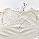 New Lanston Cutout Cross Front Pullover Lightweight Sweatshirt Off White Size XS Photo 15