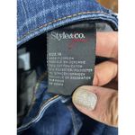 Style & Co . Womens Boot Cut Jeans Size 18 Blue Denim Cotton/Polyester/Spandex Photo 5
