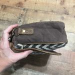 Myra Bag Women's Leather Cotton Crossbody Bag Purse 13"x9"x3" Western Country Black Photo 5