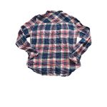 Rails Hunter Plaid Flannel Button Down Shirt Womens Large Purple Pink Blue White Photo 6
