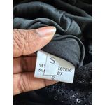 Womens Sparkling Sequin Jumpsuit V Neck Long Sleeve Evening Cocktail Party Sexy Black Photo 13