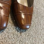 Etienne Aigner Leather Block Crocodile Dress Shoes Womens 6 Grandmacore Business Photo 1