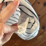 I Joah black and white striped tie front top Size M Photo 4