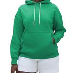 Everlane NWT The Track Organic Cotton Popover Mint Green Hoodie Sweatshirt Small Photo 0