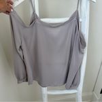 Elodie Cold Shoulder 3/4 Sleeve Blouse Gray Photo 7
