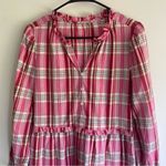 Handmade plaid tiered ruffle dress s/m Photo 1