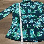 Tommy Bahama  Long Sleeve‎ Thumbhole Full Zip Pocket Golf Jacket Teal Floral XS Photo 9