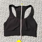 Fabletics  Black Medium Impact‎ Racerback Sports Bra Workout Gym Activewear Photo 4