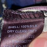 Hale Bob  Blue and Purple 3/4 Sleeve Graphic Tunic 100% Silk back tie Size Medium Photo 3