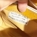 Burlington Floral Canvas & Leather Crossbody Bag Made in Italy Vintage Photo 3