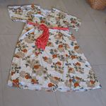 Unique Vintage  white/ multicolor  floral dress, plus size 5X lightweight Photo 10