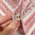 Chico's  Pink & Orange Tweed Open Front Blazer Jacket L Photo 3