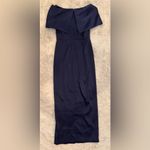 Sachin + Babi NWOT  Viveca off shoulder draped gown in night sky navy sz 8 Photo 7