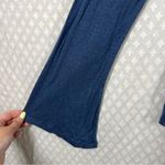 Lululemon Heathered Blue Long Sleeve Linen Blend Mock Neck Top Photo 2