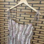 Vici Brown And Pink Floral Maxi Dress Size Medium Photo 3