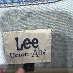 Lee NEW Women's Denim Splatter Union-Alls Coverall Great Fog Sz Large Zip Front Photo 9