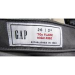 NWT The Gap SZ.26 High Rise Vegan Suede Retro ’70s Flare Jeans Pants Grey Gray Photo 9