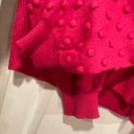 Vince Camuto NWT Size XL Pink Ribbed Knit Bauble Sleeve Oversized Sweater Photo 7