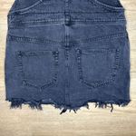 Free People Torn Up Jumper Black Gray Overall Mini Skirt Distressed Woman’s 2 Photo 7