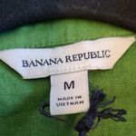 Banana Republic  LINEN TIE FRONT CROPPED SHIRT 100% LINEN GREEN MEDIUM NWT Photo 9