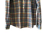 Vineyard Vines  Womens Lightweight Top Blue Plaid 1/4 Button Sz 10 #2401 Photo 3