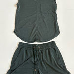 Lou & grey  Green Lounge Set Pajama Set Top XS, Bottoms Small Photo 0