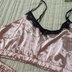 SheIn NWT Blush Satin and Lace Pajama Set Photo 1