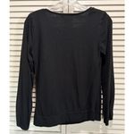 Michael Kors  Black Sweater Long Sleeve Scoop/Gathered Neck Size Small‎ Photo 4