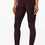 Lululemon  Align High Rise Diamond Dye Cassis Black with pockets 25” Photo 0