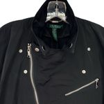 Ralph Lauren Lauren Zip-Front Poncho Jacket Moto Rain Coat Photo 2