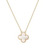 π Clover π Necklace, Mini Gold Photo 1