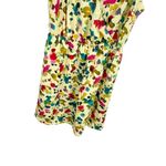 MM Couture Miss Me Tan Floral Watercolor A-line Dress S Short Flounce Sleeve Photo 2