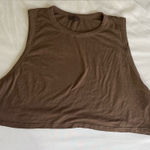 SKIMS ‎ Brown Sleeveless Crop Top Size L Photo 0