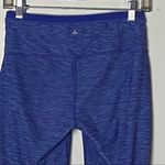 prAna indigo/royal blue “Tori” yoga capris with cut-out hems in size Small. EUC Photo 4