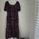Anthropologie  Maeve Lisabetta Maxi Dress Paisley Print Purple Wine Size S Photo 2