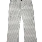 CAbi Striped Tick Tock Cropped Wide Leg Casual Trouser Size 6 Photo 2