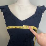Monteau NWOT Navy Blue Floral Fit and Flare A-Line Mini Dress Party Cocktail New Photo 3