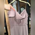 Jenny Yoo  BHLDN maxi dress fig lavender bridesmaid cowl drape capri bianca long Photo 9