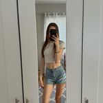 PacSun  High Waisted Denim Mom Shorts Photo 3