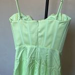 House Of CB S D-DD 'Nathalia' Pistachio Satin Midi Dress NWOT Photo 12