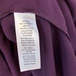 Adrianna Papell  Midi long Sleeve Formal Dress Pleated Sheath Plum Purple Size 6 Photo 7